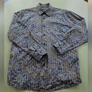 Alan Flusser Paisley Button-Up Shirt